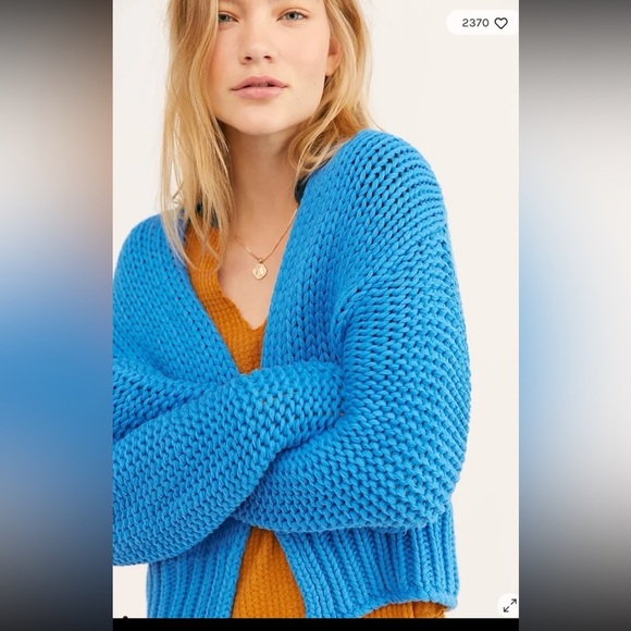 Free People Glow For It Crop Cardigan Sweater
 Size XS
Mustard yellow - Picture 3 of 12